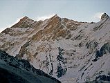 102 Annapurna Northwest Face To Fang Sunrise From Thulo Bugin River Camp